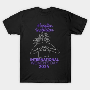 Count Her Inspire Inclusion Women's International Day 2024 T-Shirt